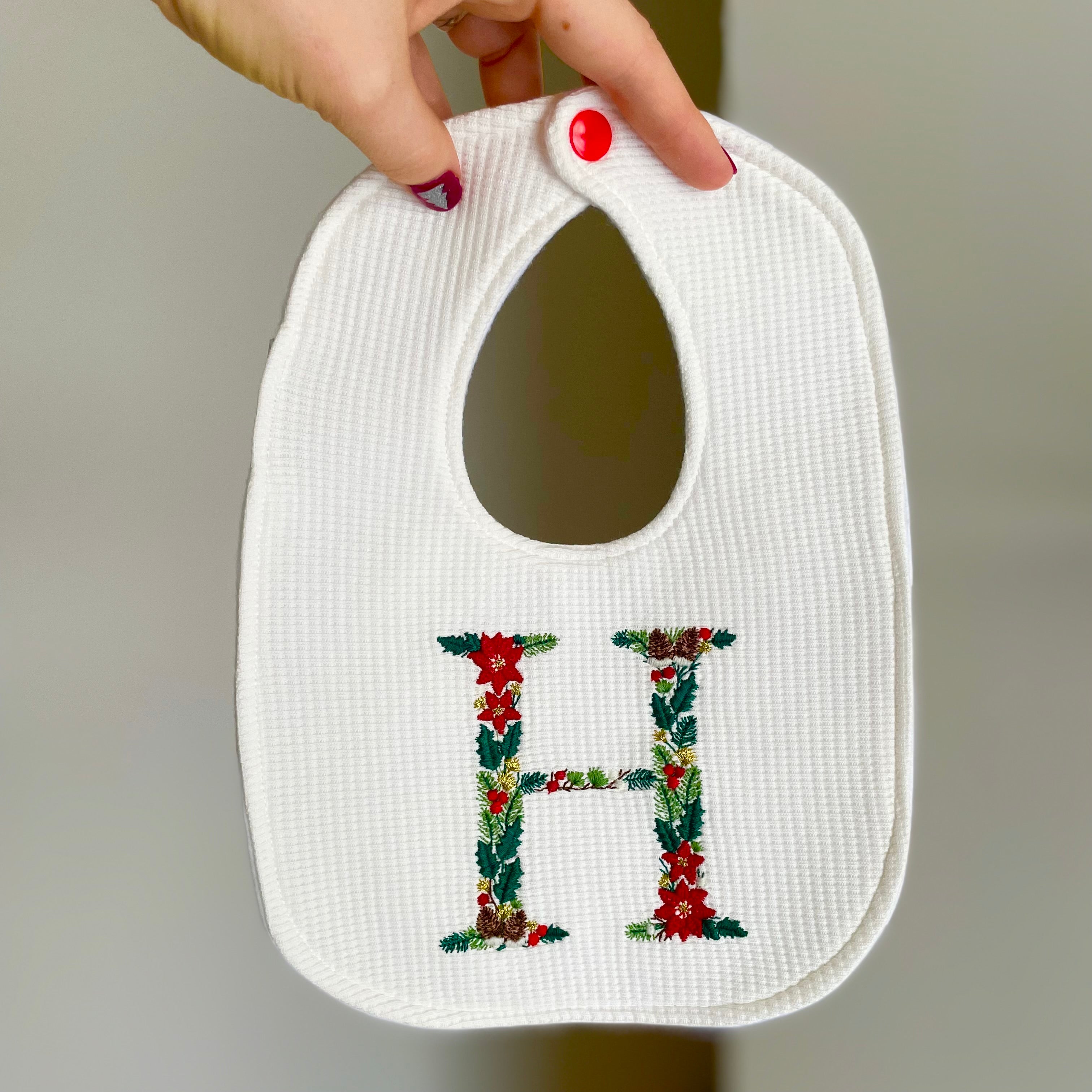 Bib - Christmas Initial