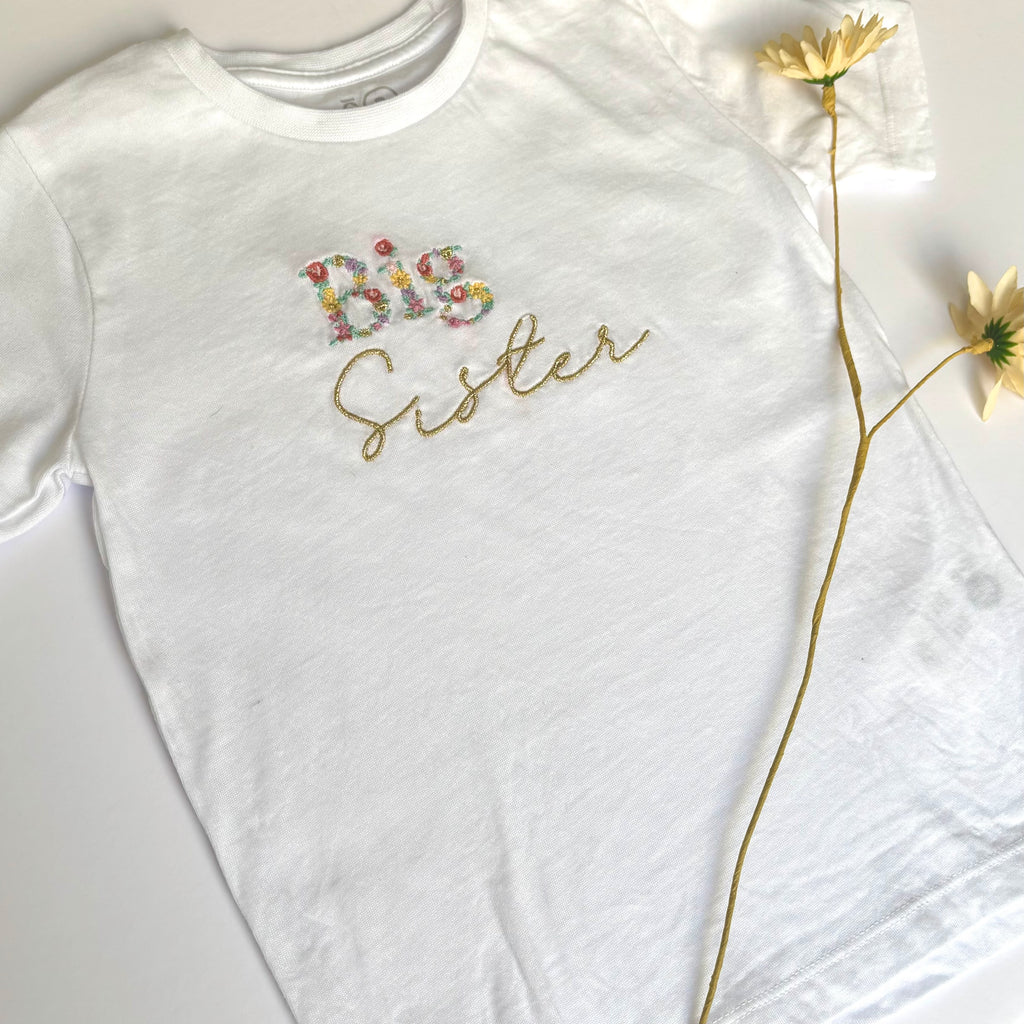 T-shirt - Big Sister (Marigold)