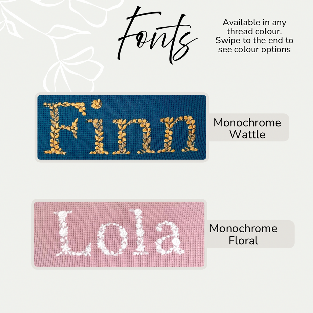 Backpack - Various Fonts