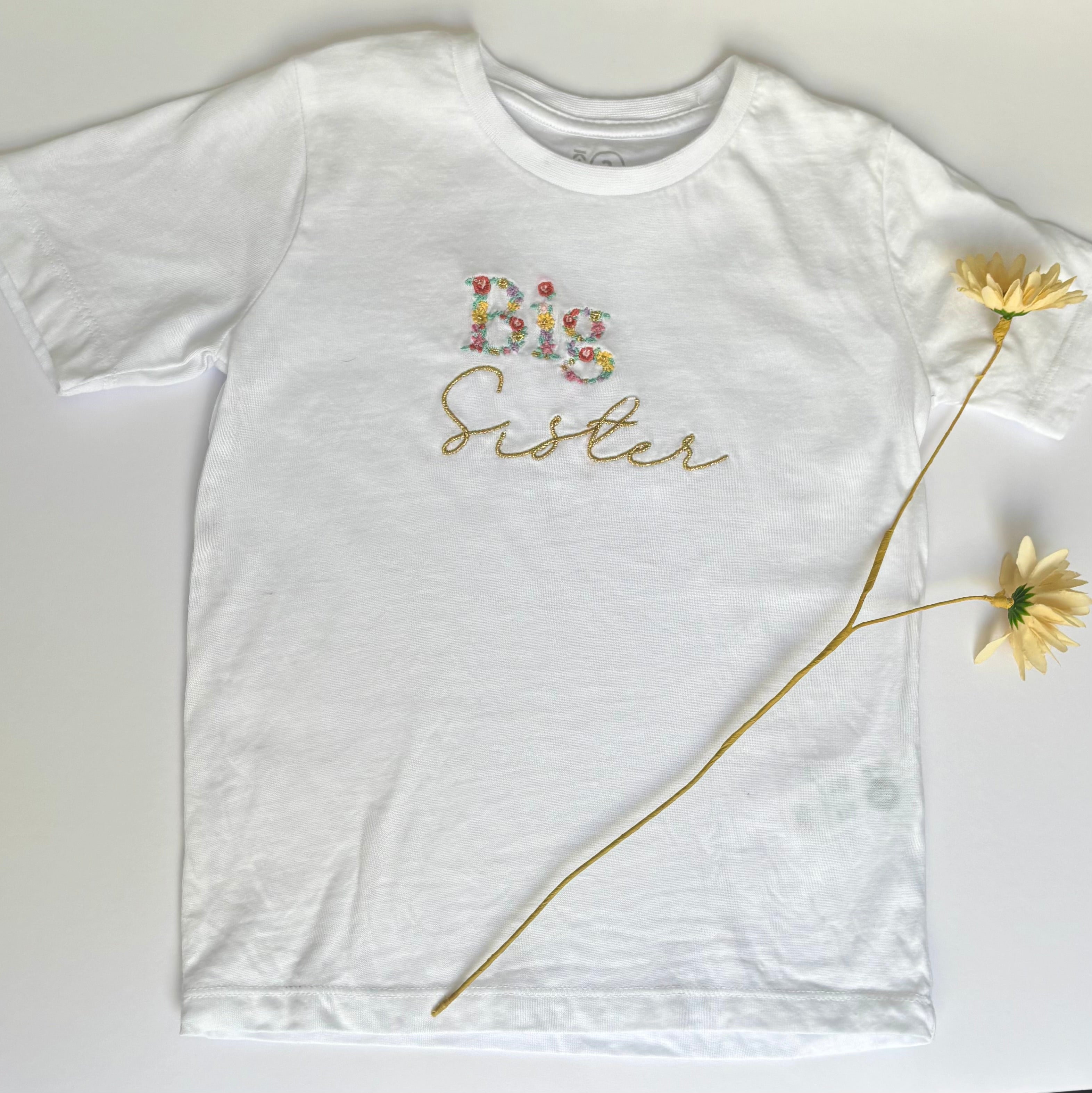 T-shirt - Big Sister (Marigold)