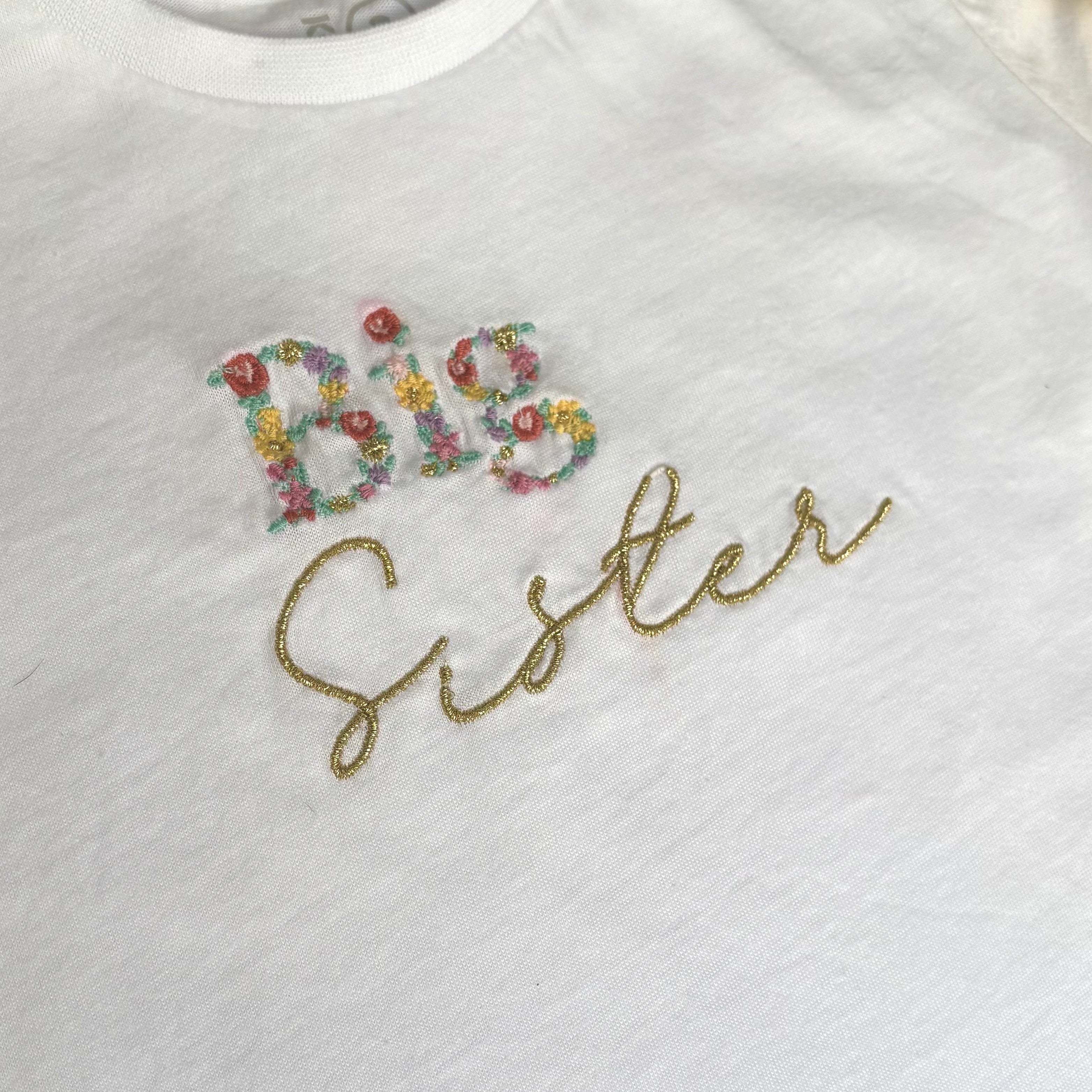 T-shirt - Big Sister (Marigold)