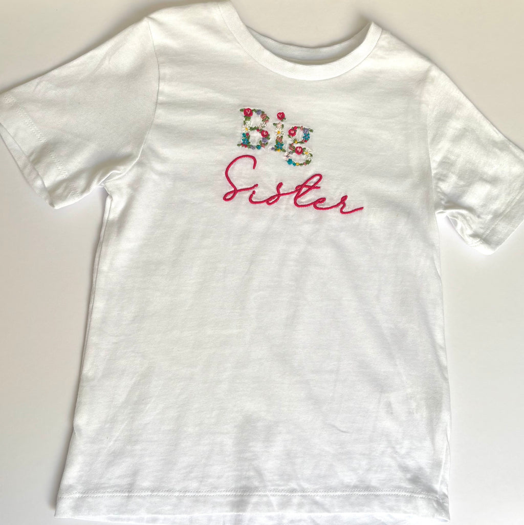 T-shirt - Big Sister (Bright Floral)