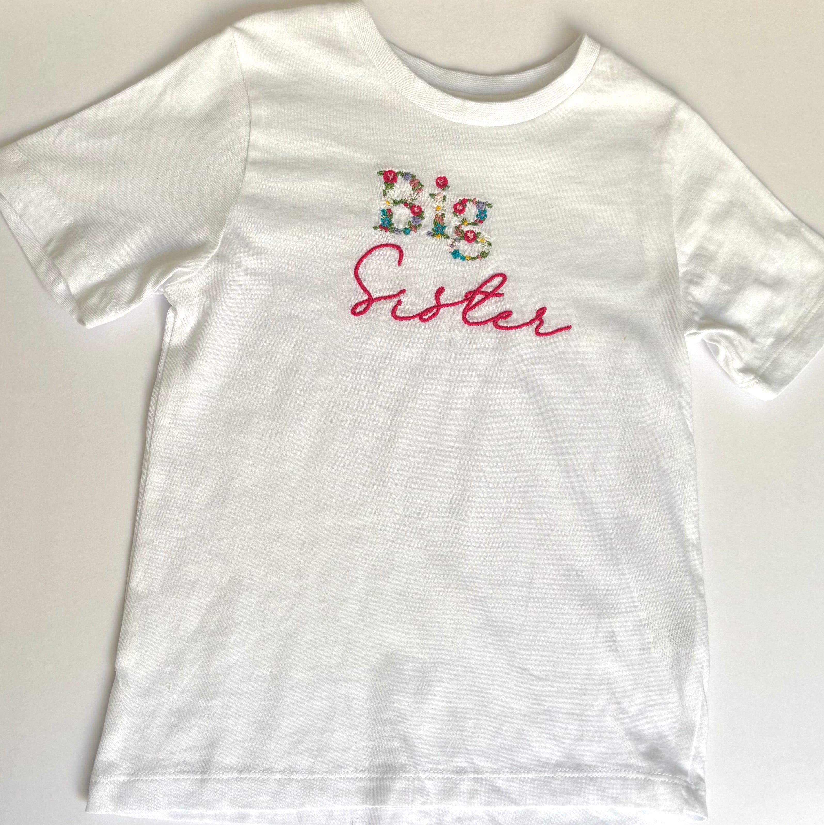 T-shirt - Big Sister (Bright Floral)