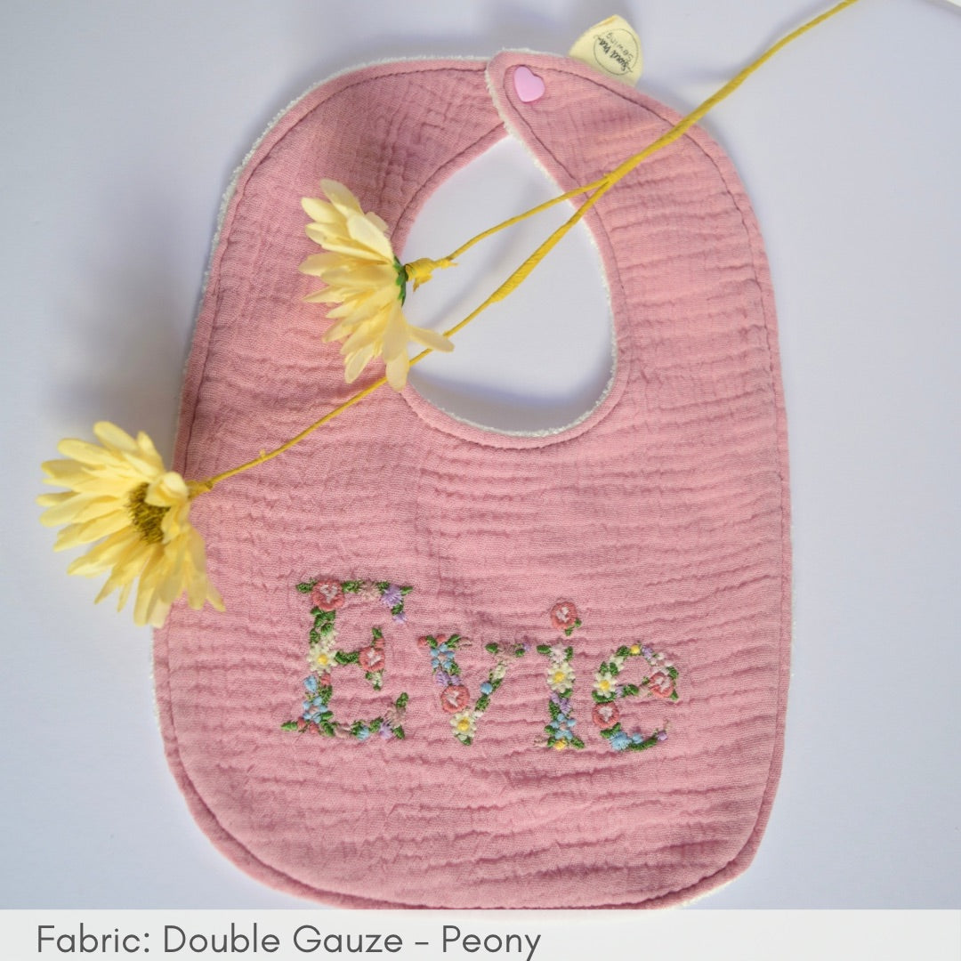 Bib - First Name (Cottage)
